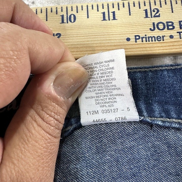 Levi’s Silvertab Vintage Carpenter Blue Jeans 36 x 28 Hip Hop Baggy Y2K Rare - Picture 11 of 13